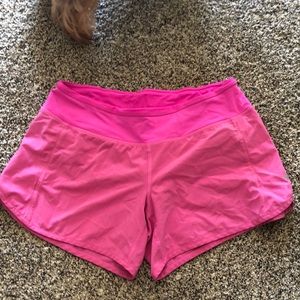 Hot Pink Lululemon Speed Shorts